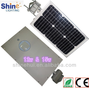 15w solar street light with trade assurance high efficiency integrated solar street light pole